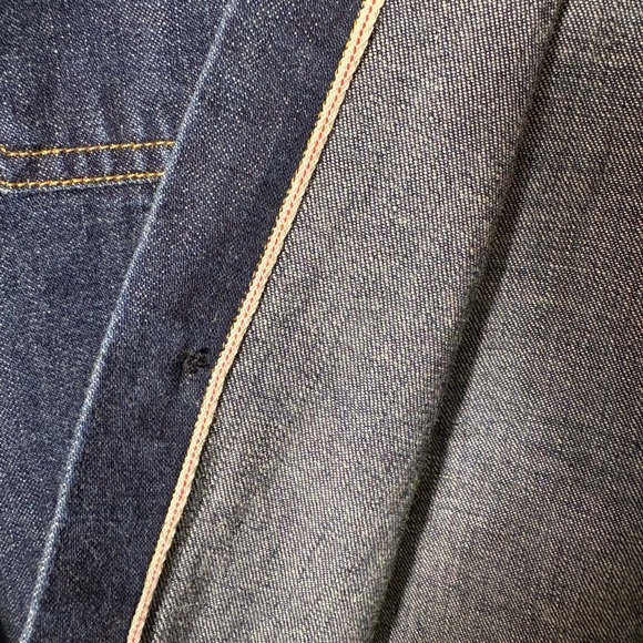 J. CREW || Selvedge Indigo Denim Shirt Men’s M - Picture 3 of 7